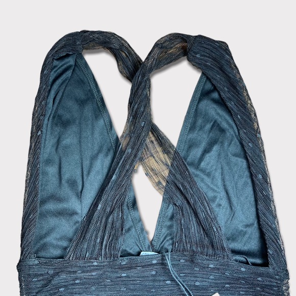 Zara Black Polkadot Lace Body Suit Leotard Small NWT - Picture 10 of 12